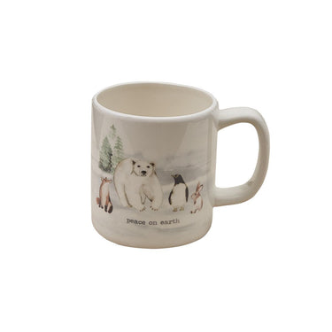 Winterland Mug - Peace Set of 4 Park Designs - The Fox Decor